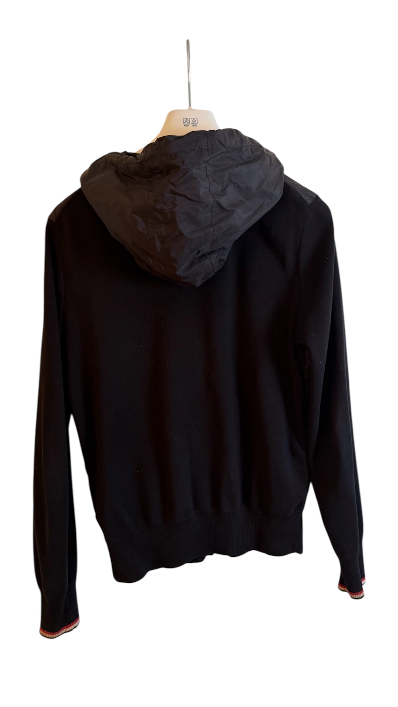 Moncler Hooded Cardigan Black
